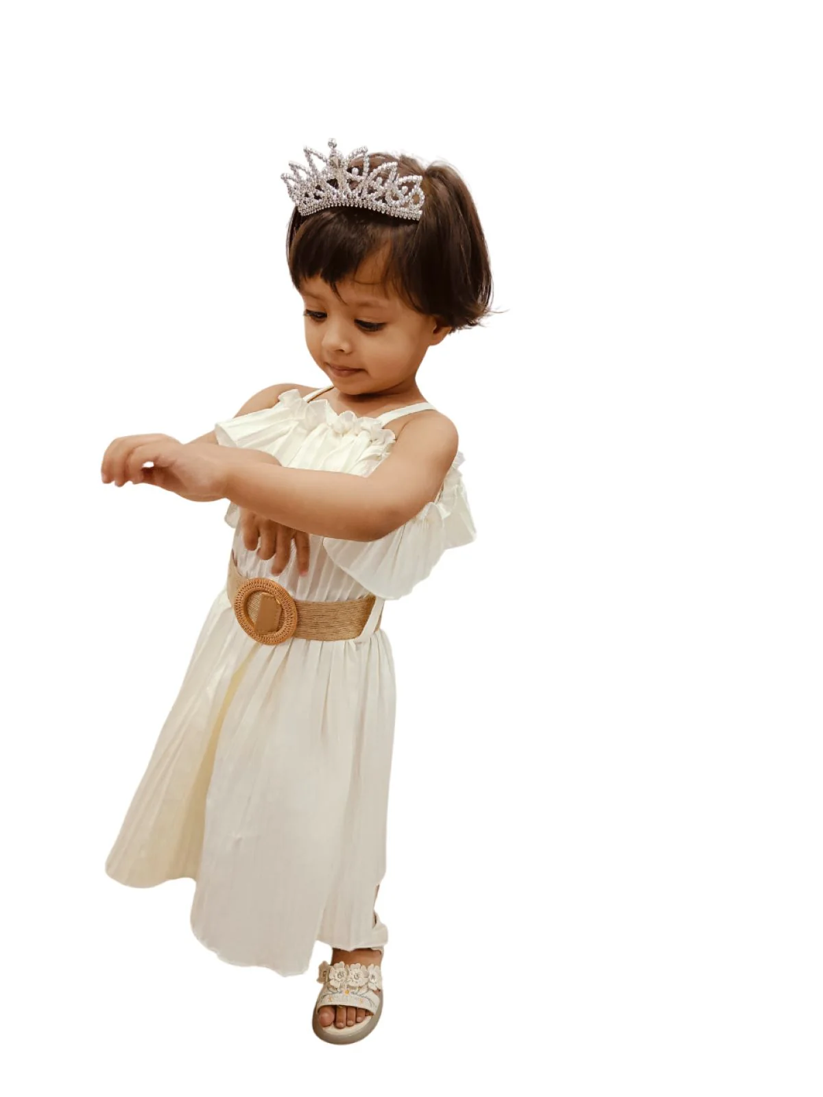 Mini Princess Tiara Hair Comb Crown Fancy Dress Costume Accessory for Girls - Image 4