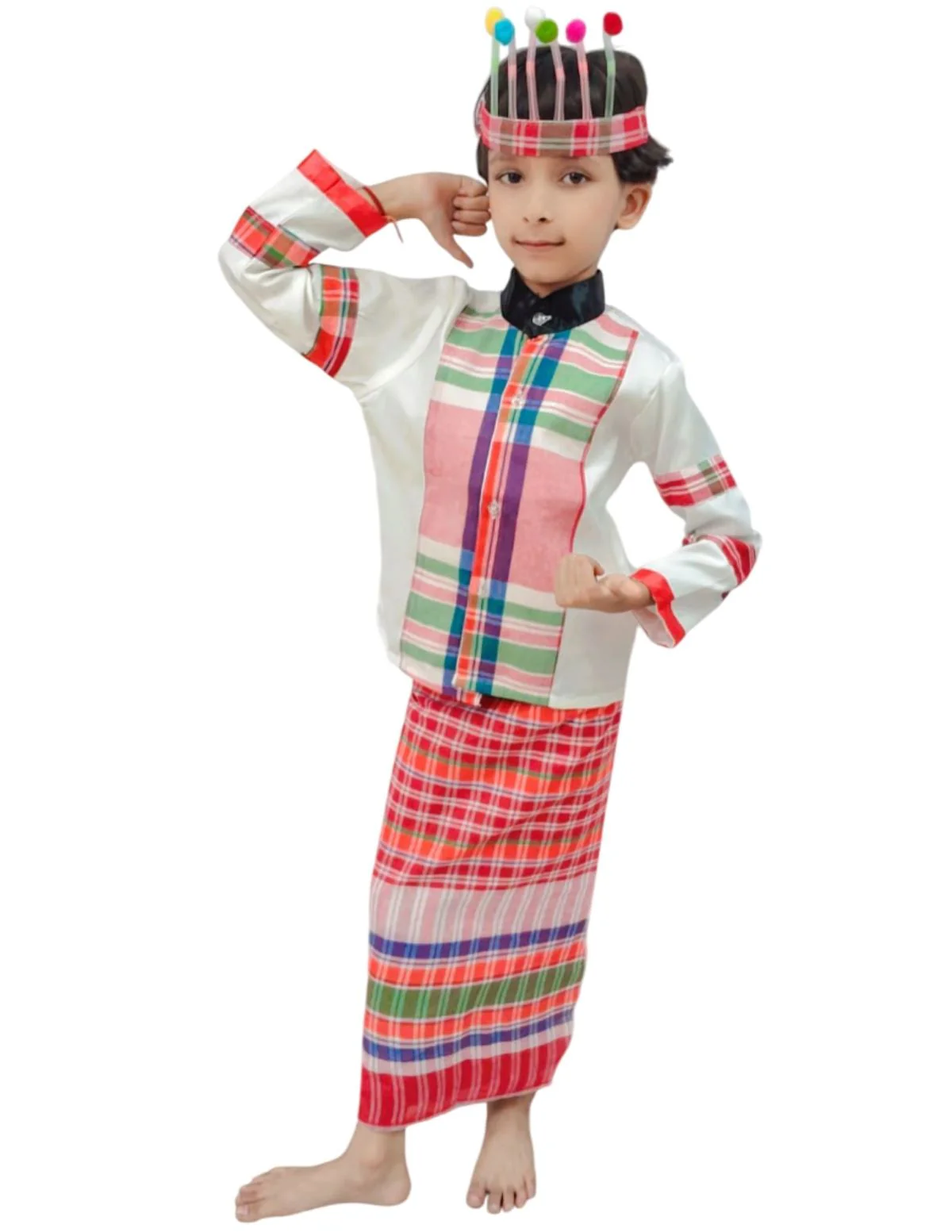 Mizoram Indian Eastern State Folk Costume - Female - Image 2