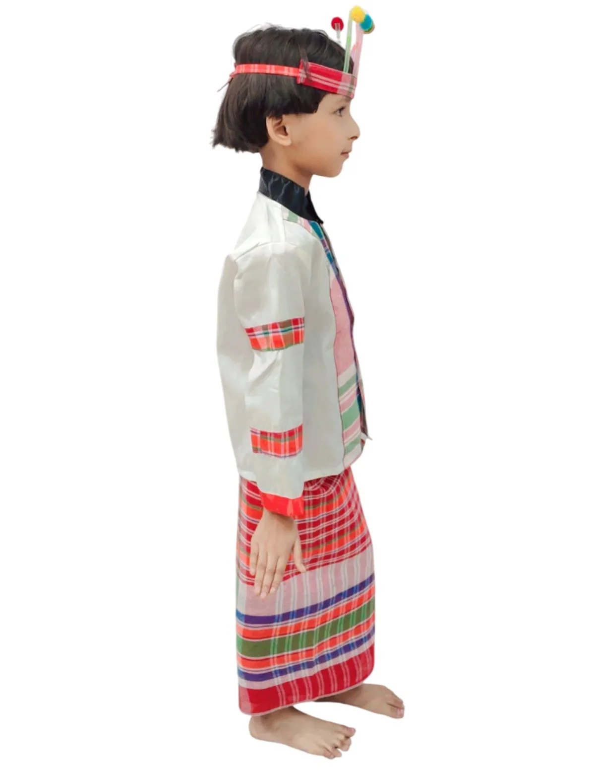 Mizoram Indian Eastern State Folk Costume - Female - Image 3