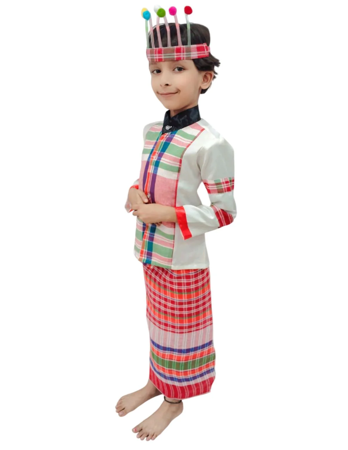 Mizoram Indian Eastern State Folk Costume - Female - Image 5