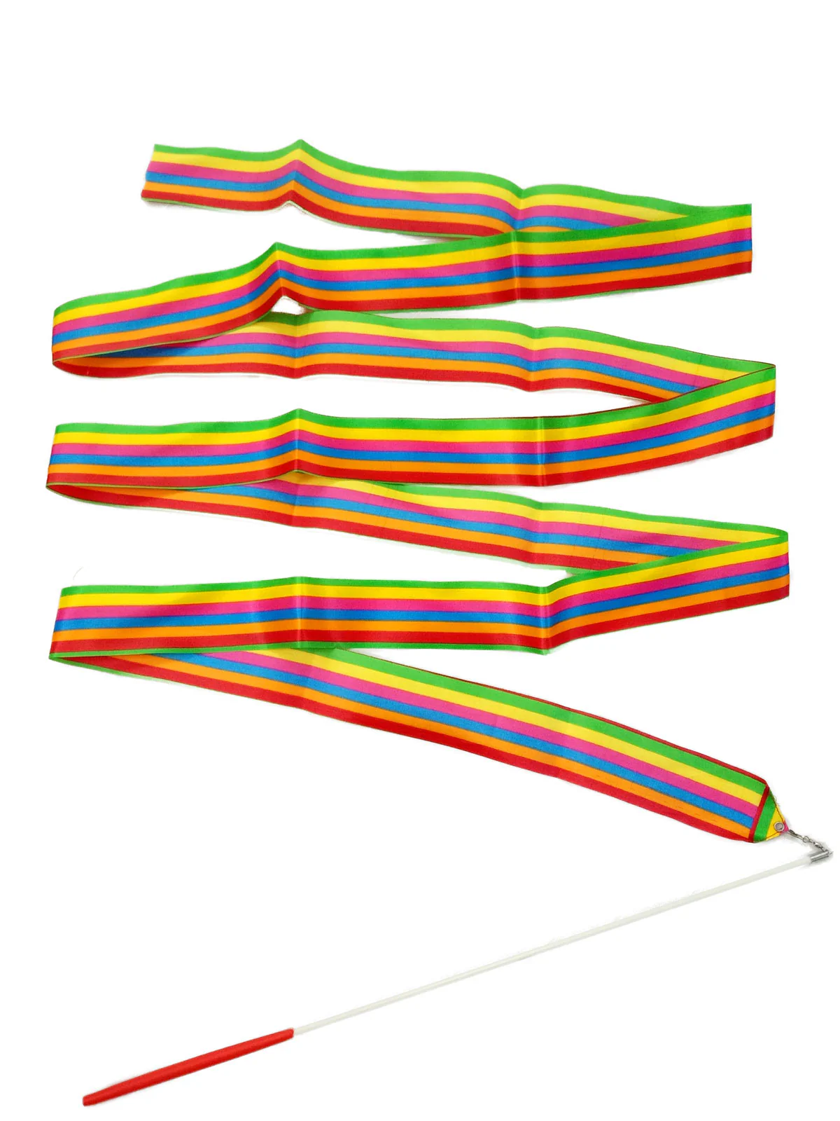 Multicolor Wave Ribbon Wand Gymnastic Dance Kids & Adults Fancy Dress Costume Accessories - Image 2