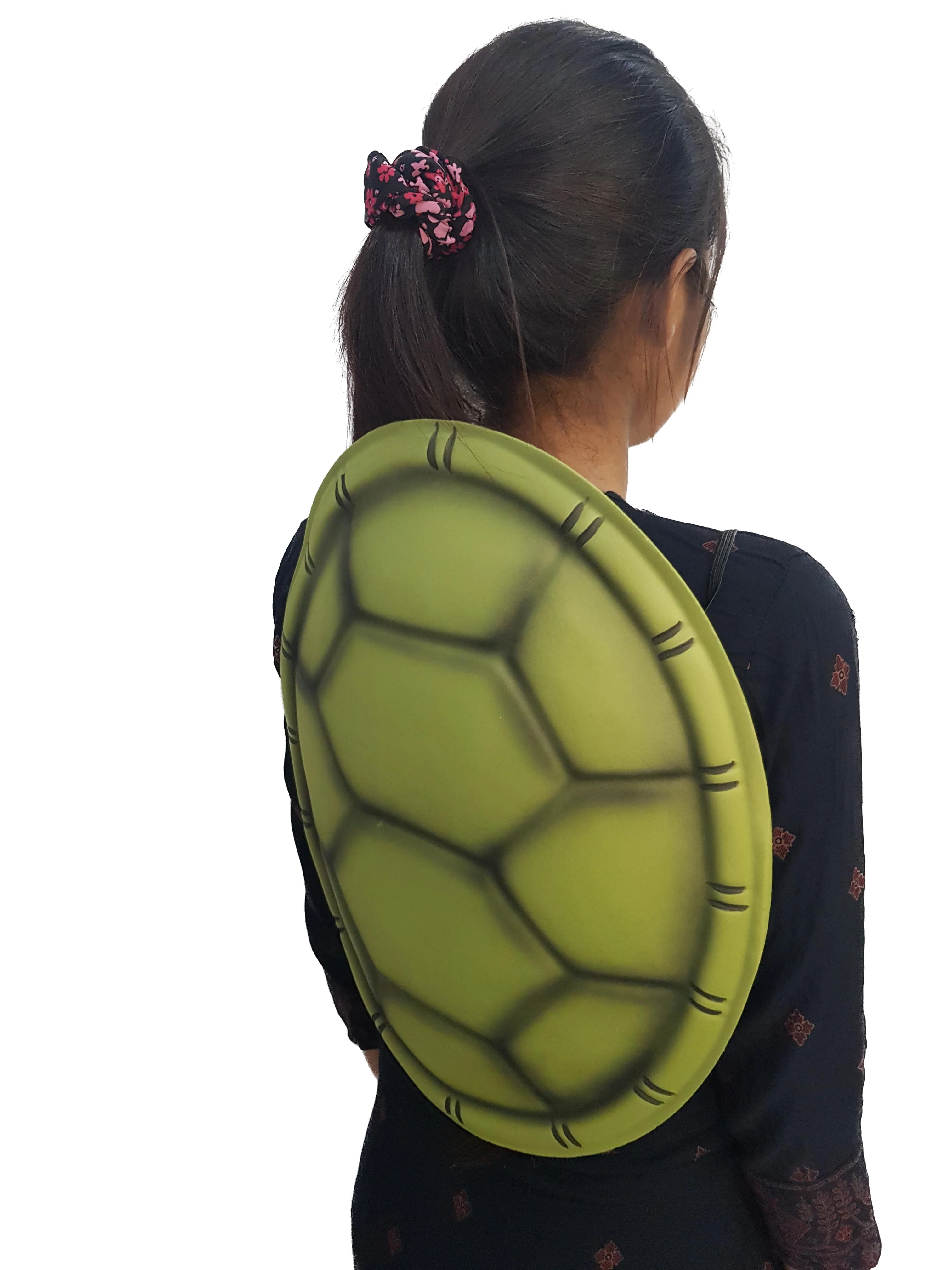 Turtle Shell Costume Accessory for Kids & Adults | Green Soft Foam Animal Reptile Back Shell Accessory | Halloween Fancy Dress, School Annual Day, Cosplay & Theme Party Prop - Image 3