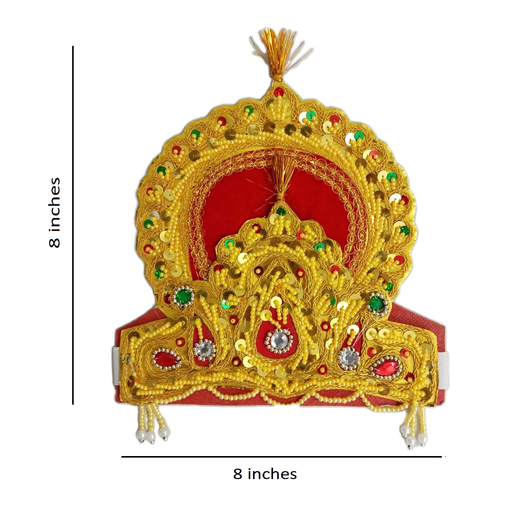 Mythological Character Multicolor Crown Mukut Kids Fancy Dress Costume Accessories - Image 6