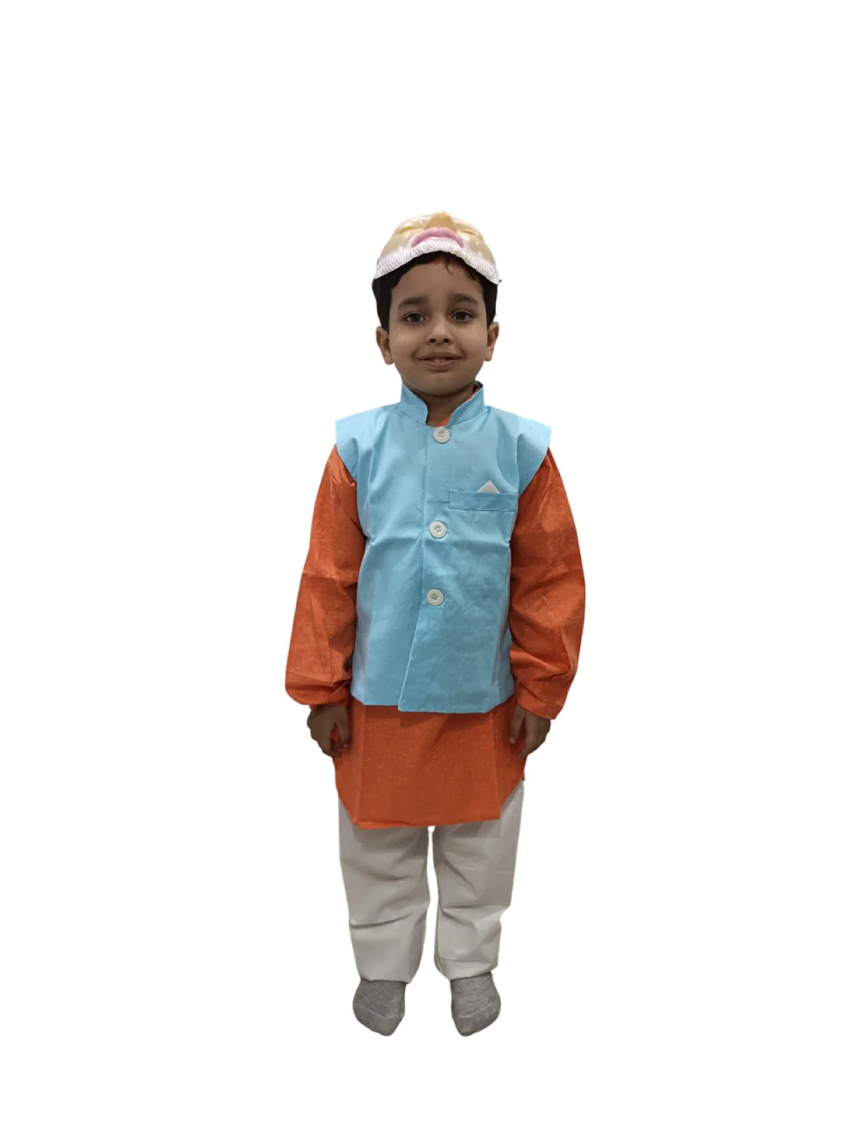 Narendra Modi Indian Prime Minister for Boys Kids Fancy Dress Costume - Image 5