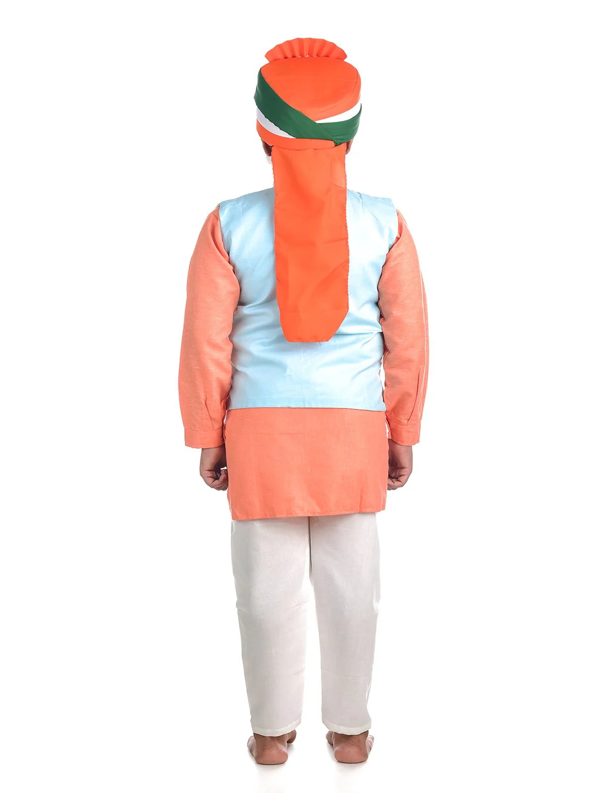 Narendra Modi PM with Tricolor Pagri India Independence Day Kids Fancy Dress Costume - Image 5