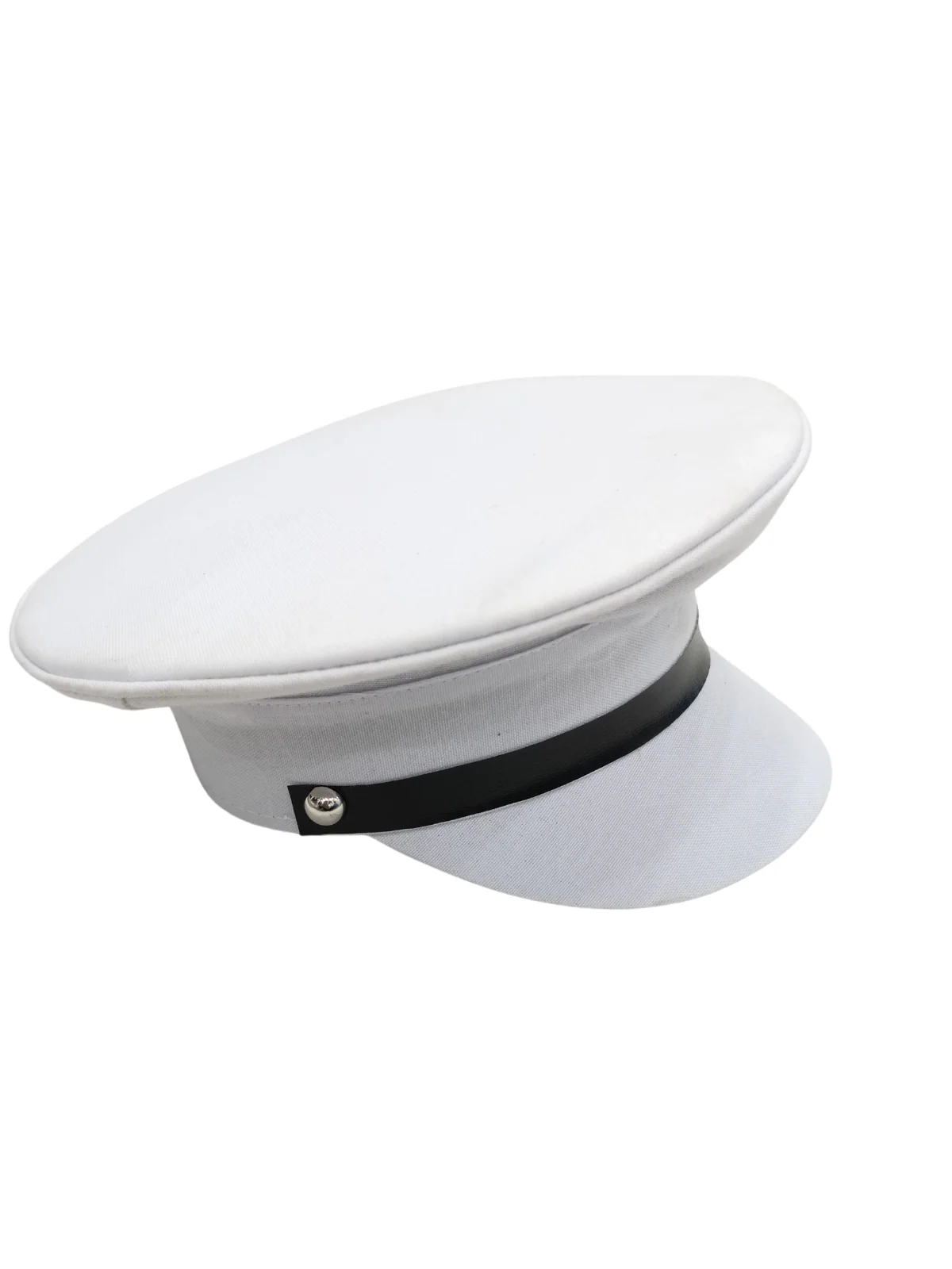 White Professional Car Driver Cap for Adults & Kids Fancy Dress Costume Accessory - Image 2