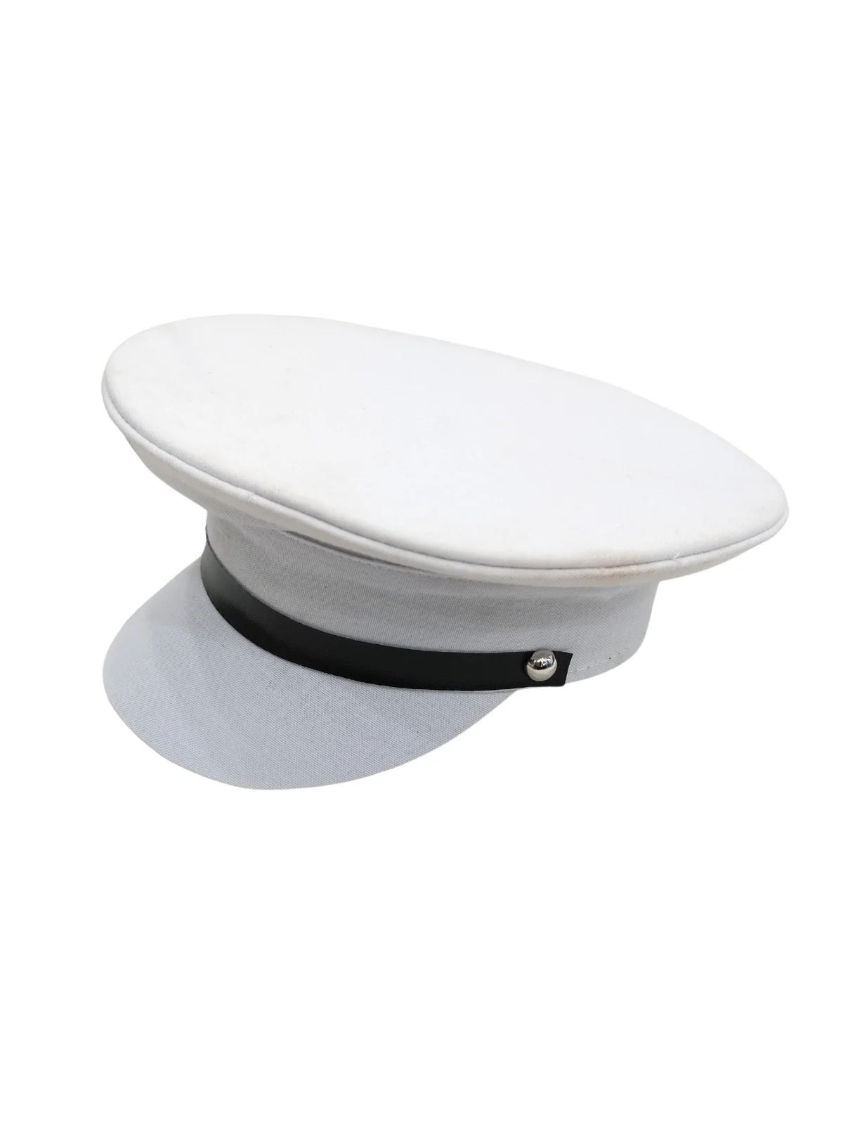 White Professional Car Driver Cap for Adults & Kids Fancy Dress Costume Accessory - Image 4