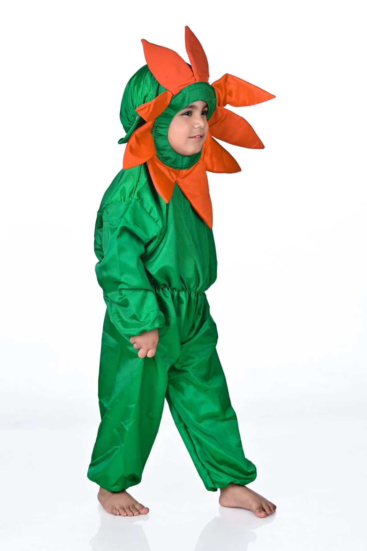 Orange Flower Kids Fancy Dress Costume - Image 3