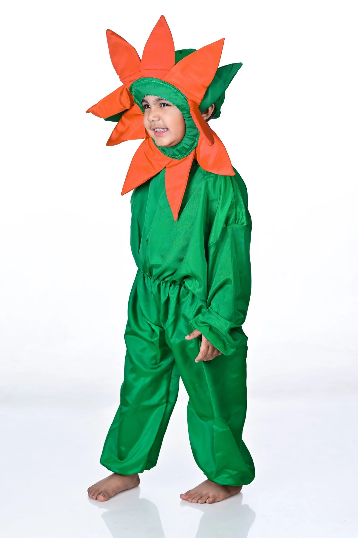Orange Flower Kids Fancy Dress Costume - Image 5