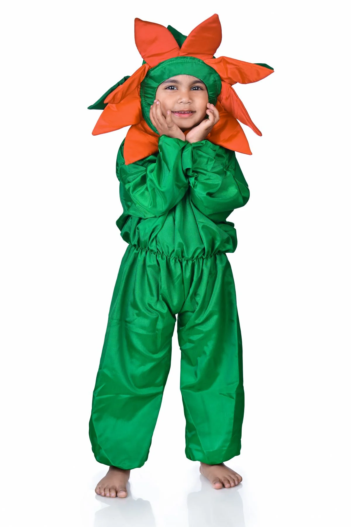 Orange Flower Kids Fancy Dress Costume - Image 6