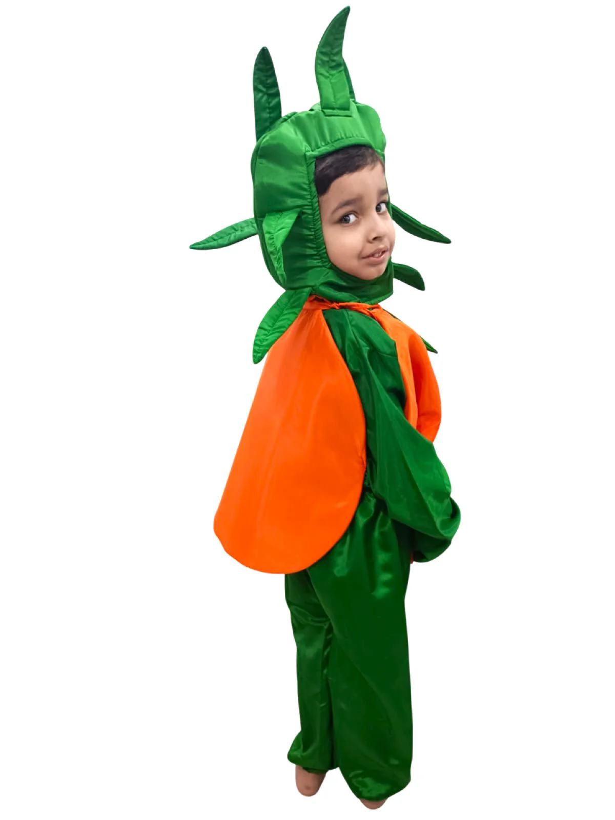 Orange Santra Kinnow Fruit Kids Fancy Dress Costume - Image 3