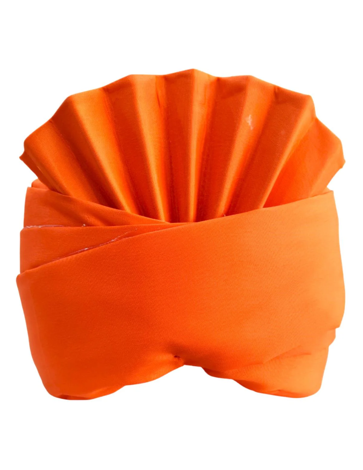 Orange Traditional Pagdi Turban for Barati & Function Kids Fancy Dress Accessory - Image 2