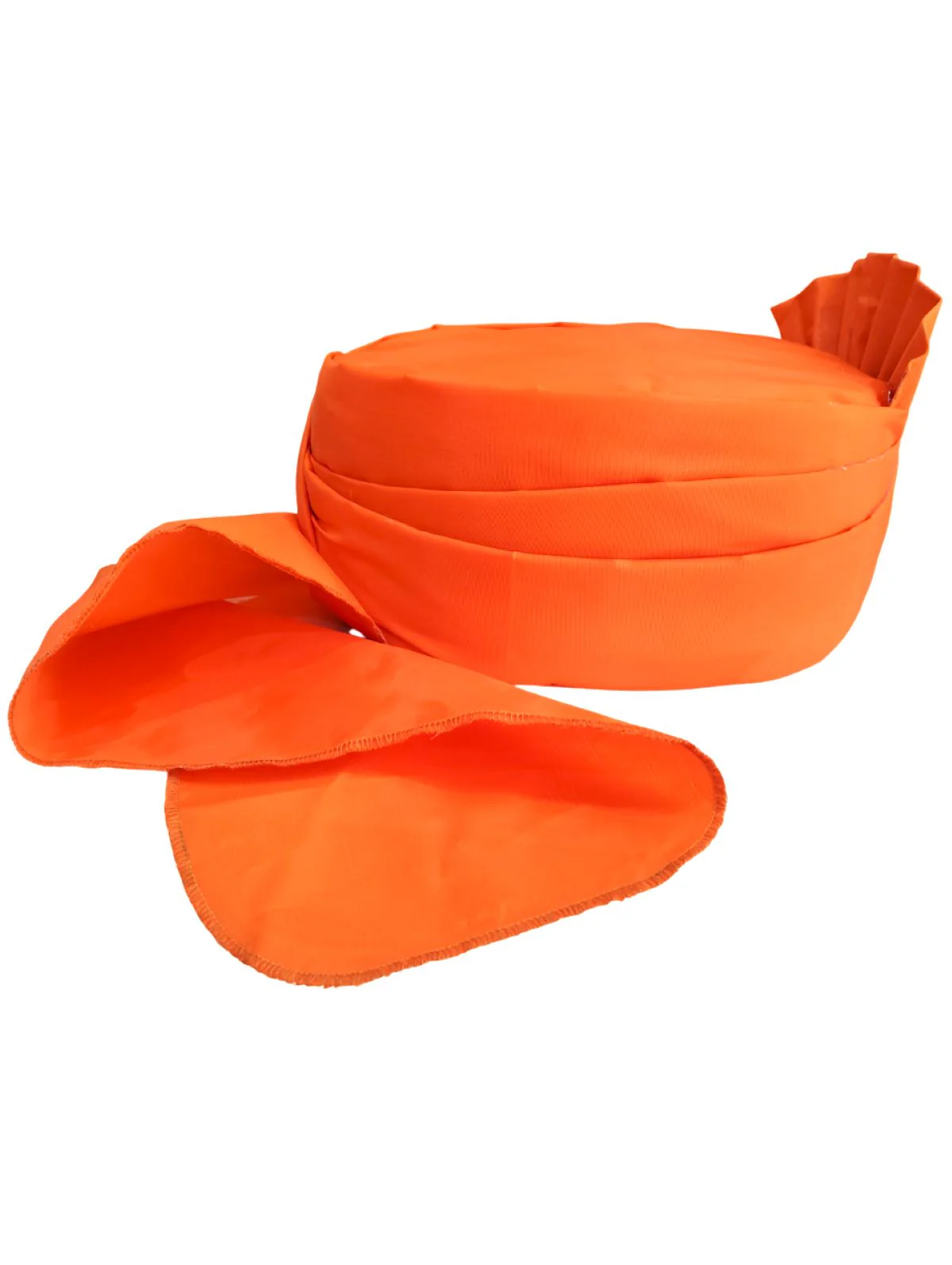 Orange Traditional Pagdi Turban for Barati & Function Kids Fancy Dress Accessory - Image 4