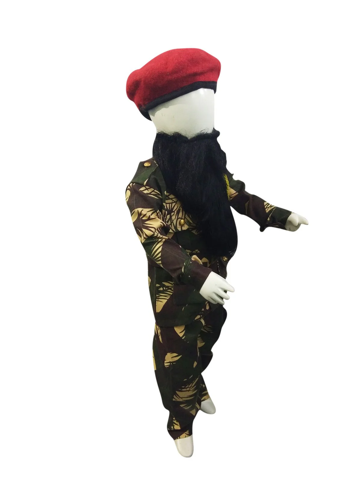 Pakistani Military Special Force Commandos Lookalike Kids Fancy Dress Costume With Beard - Image 2