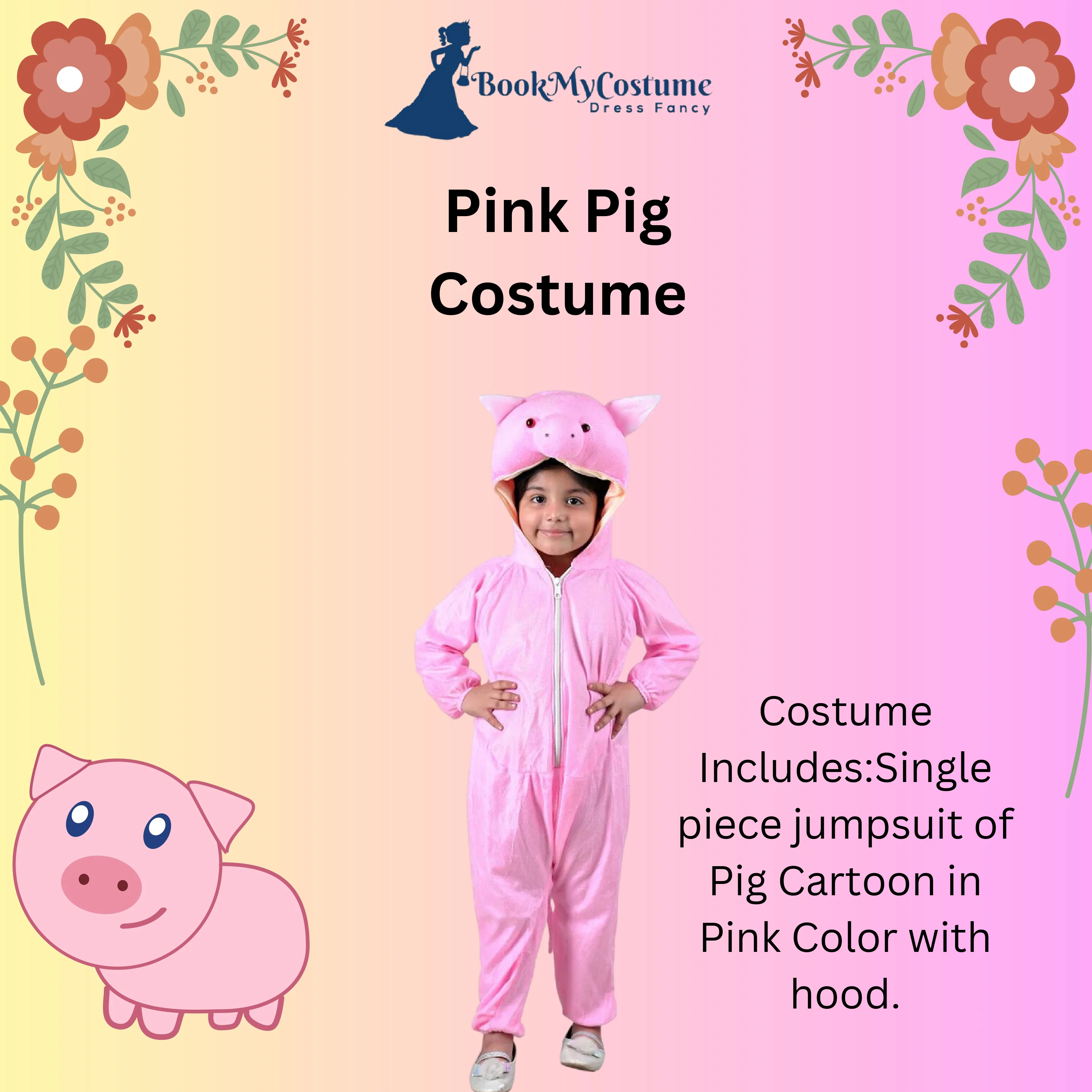 Pig Sooar Animal Kids Fancy Dress Costume - Image 4