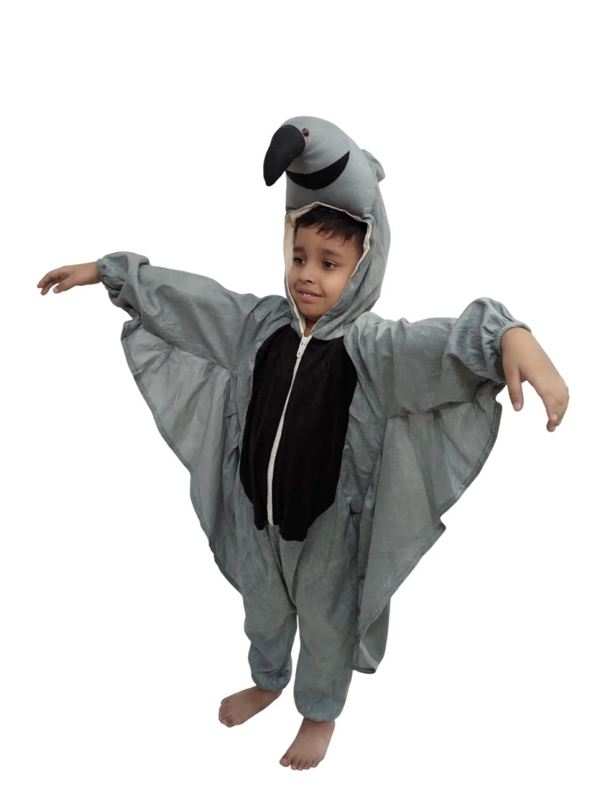 Pigeon Bird Kids Fancy Dress Costume For KIds - Grey - Image 5