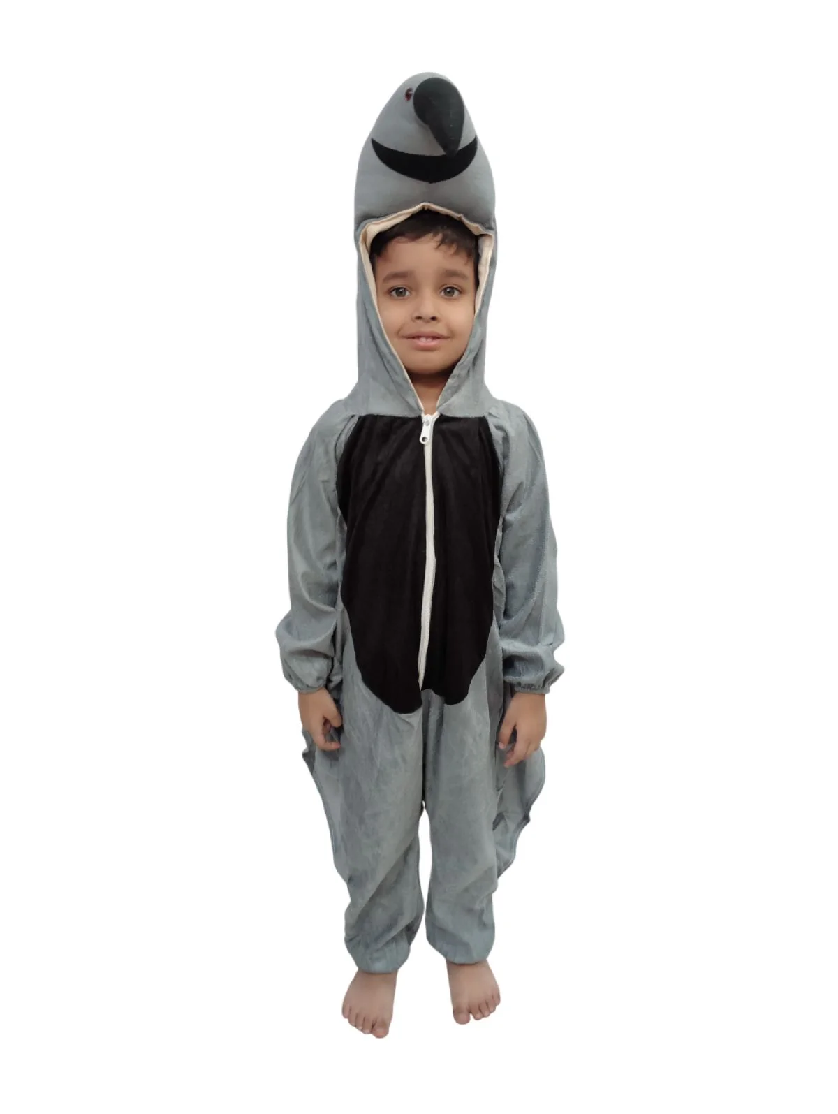 Pigeon Bird Kids Fancy Dress Costume For KIds - Grey - Image 6