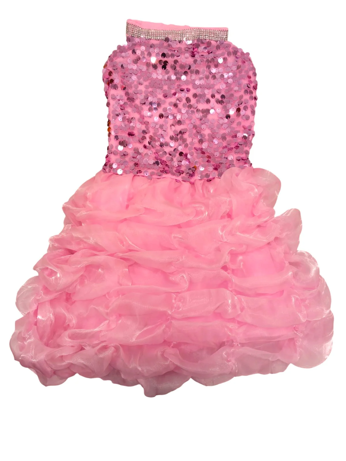 Pink Balloon Frock Western Dance Costume Dress for Girls Kids - Premium - Image 6