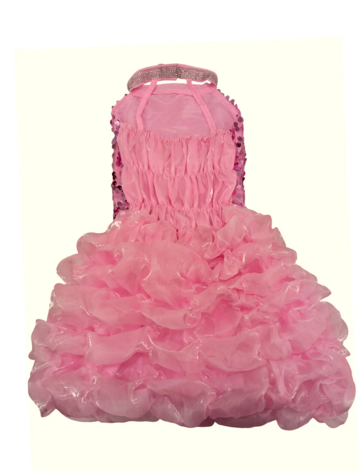 Pink Balloon Frock Western Dance Costume Dress for Girls Kids - Premium - Image 7