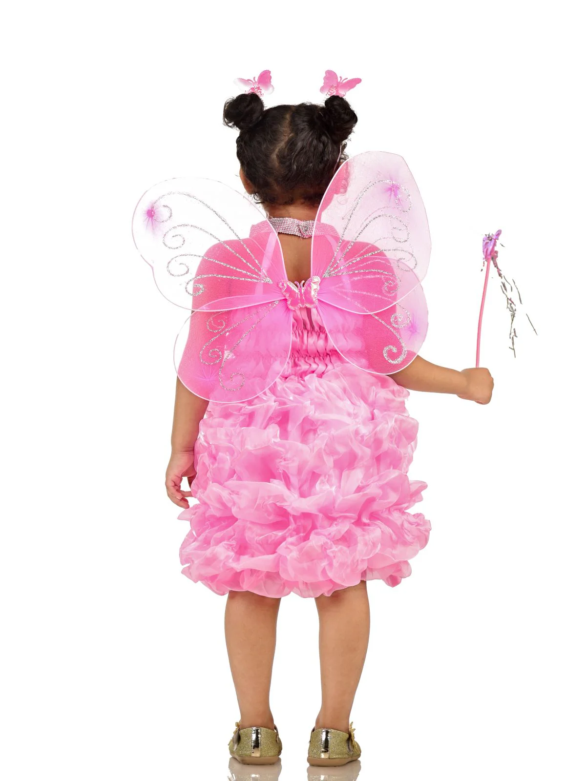 Pink Butterfly Insect Kids Fancy Dress Costume for Girls - Imported - Image 3