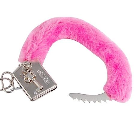Pink Couples Love Handcuffs Fancy Dress Costume Accessories - Image 4