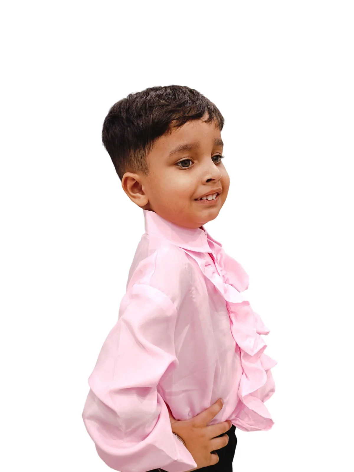Pink Frills Shirt Kids Fancy Dress Costume - Image 2