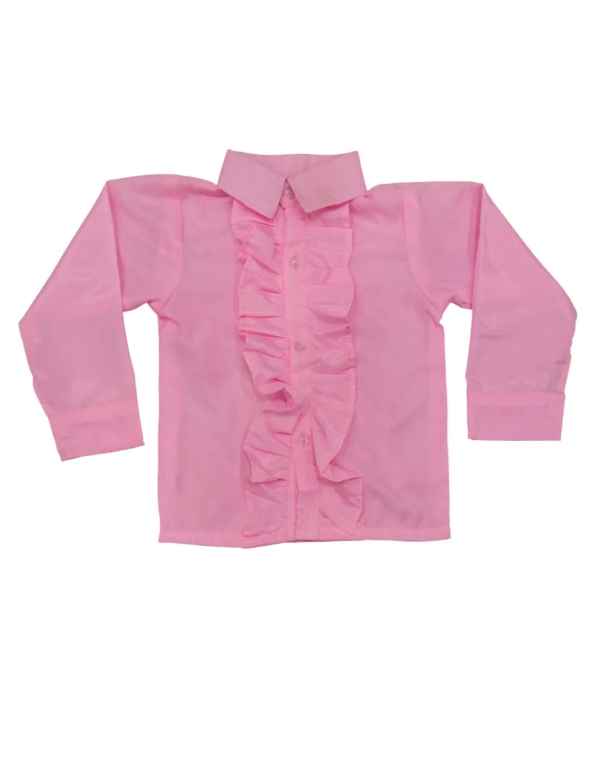 Pink Frills Shirt Kids Fancy Dress Costume - Image 5