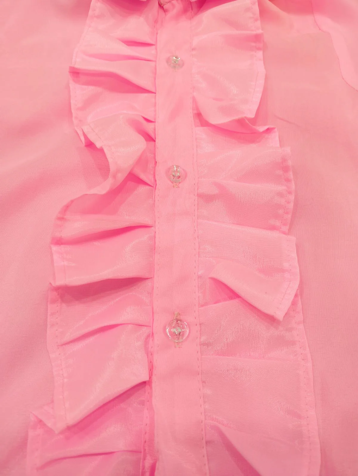 Pink Frills Shirt Kids Fancy Dress Costume - Image 8