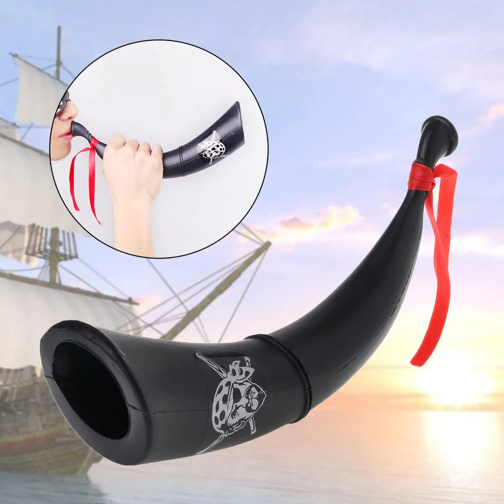 Pirate Captain Bugle Horn Fancy Dress Costume Accessory for Halloween - Image 5