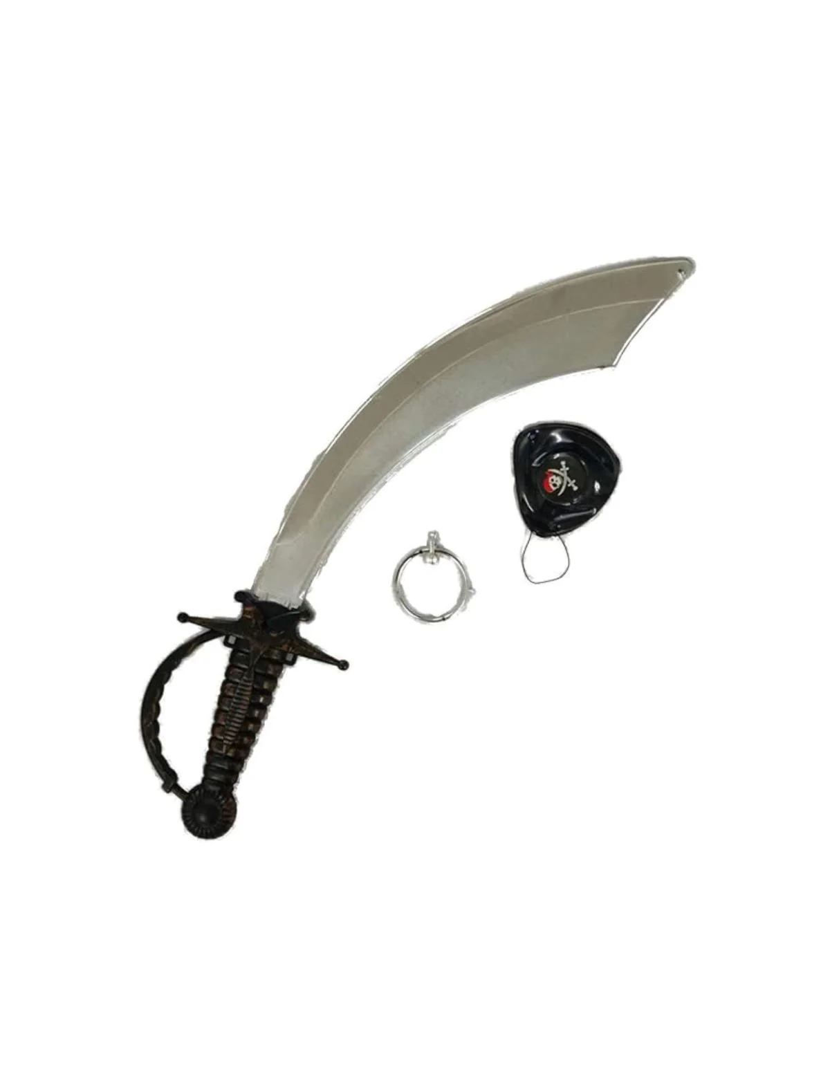 Pirate Cutlass Sword Eye Patch Earring Set Kids and Adults Fancy Dress Costume Accessory for Halloween - Image 7
