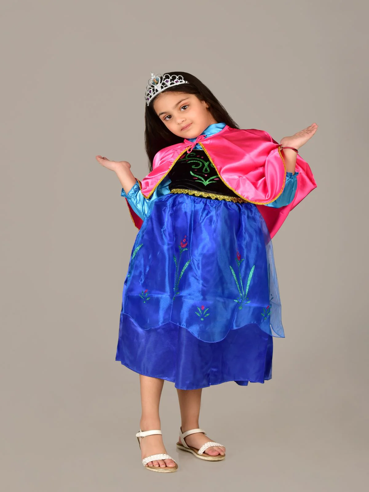 Snow Princess Sister Princess of Arrendale Authentic Gown Fairy tale Kids Fancy Dress Costume for Girls - Image 6