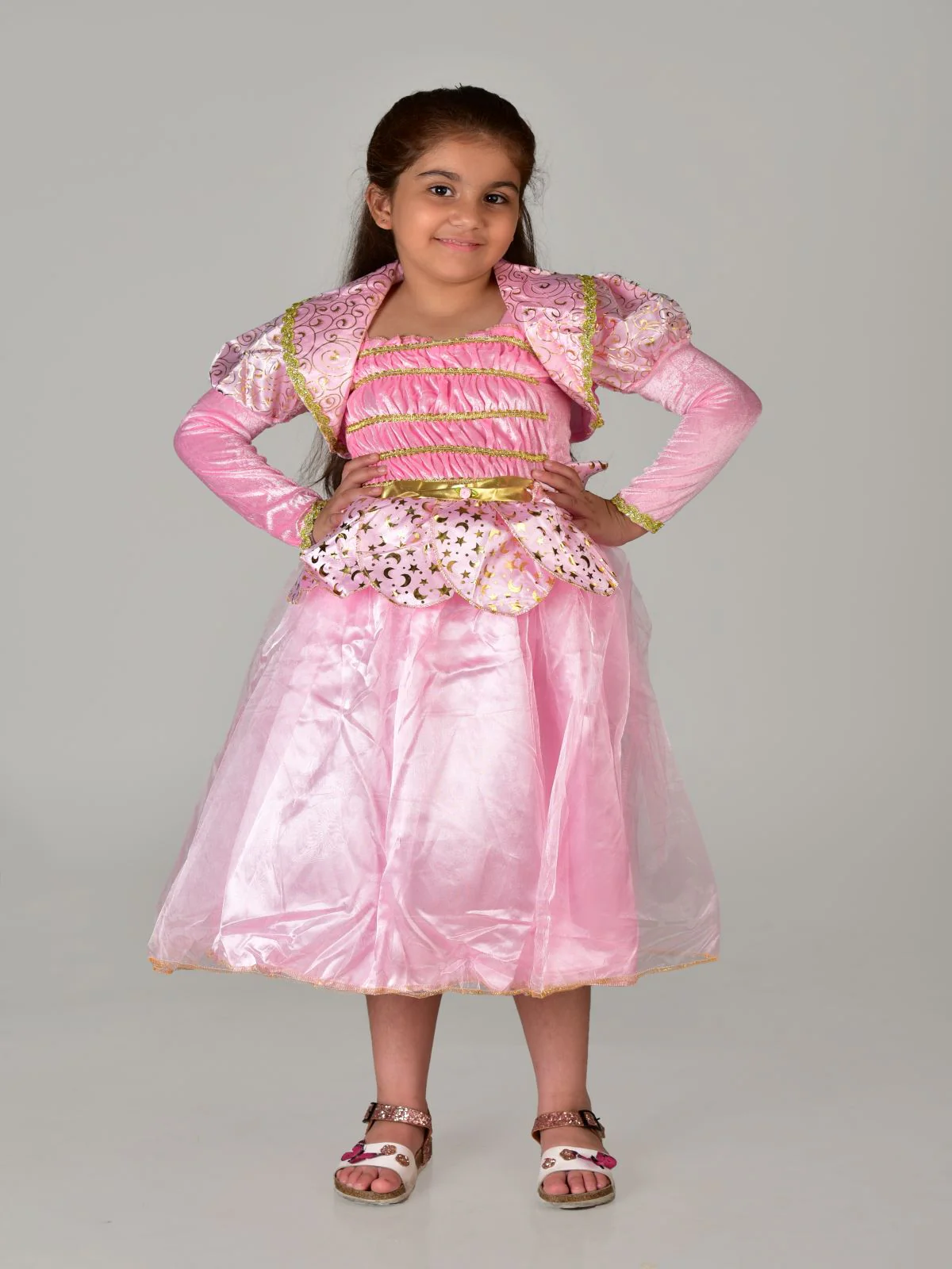 Princess Aurora Sleeping Beauty Lotus Fairy tale Kids Fancy Dress Costume | Imported - Image 6