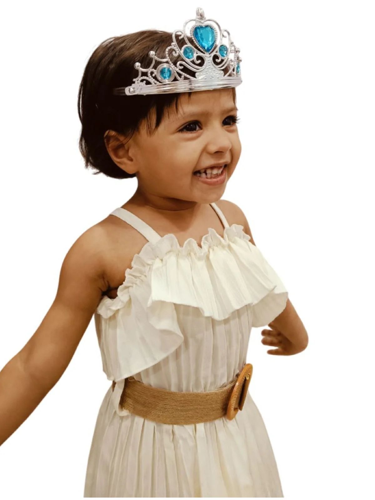 Royal Silver Princess Tiara Crown HeadBand Fancy Dress Costume Accessory for Girls - Image 5