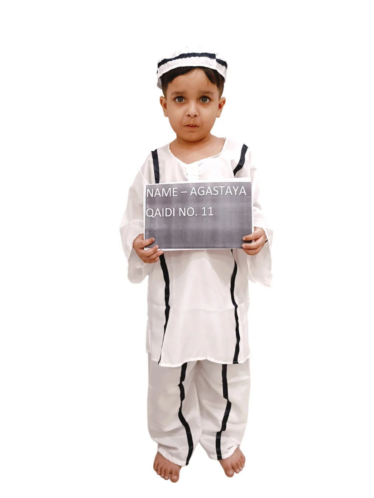 Prisoner Thief Jailed Freedom Fighter Kids Fancy Dress Costume - Image 5