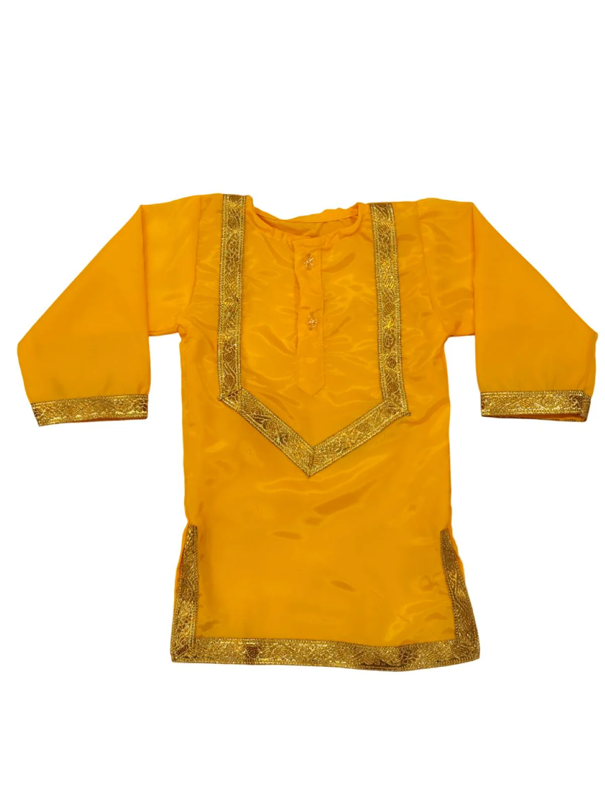 Punjabi Bhangra Baisakhi Folk Dance Costume for Boys and Men | Yellow & Red - Image 16