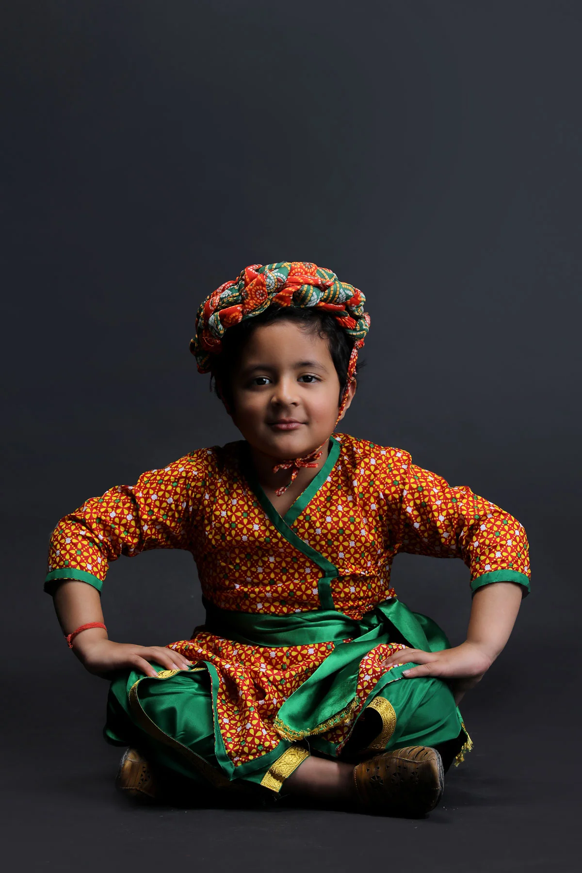 Rajasthani Indian State Fancy Dress Costume for Boys and Men | With Pagdi - Image 6
