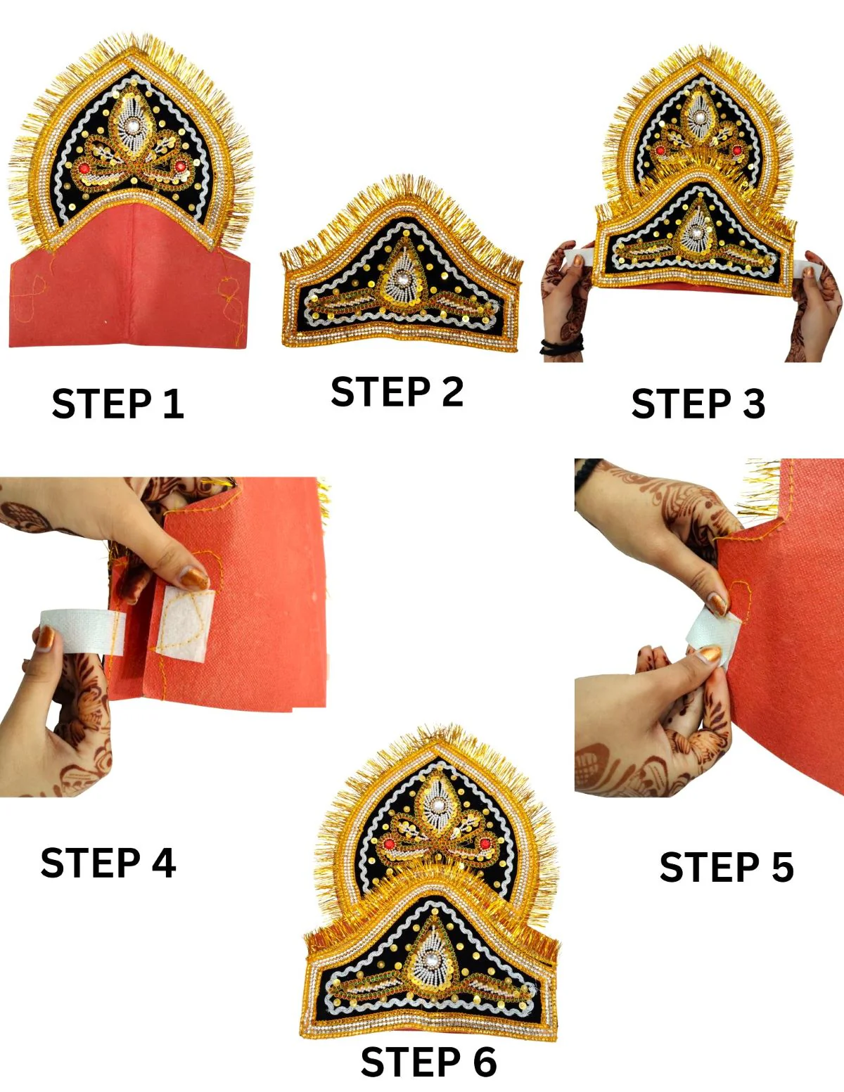 Ravana Lankesh Crown Mukut Kids & Adults Fancy Dress Costume Accessories - Image 3