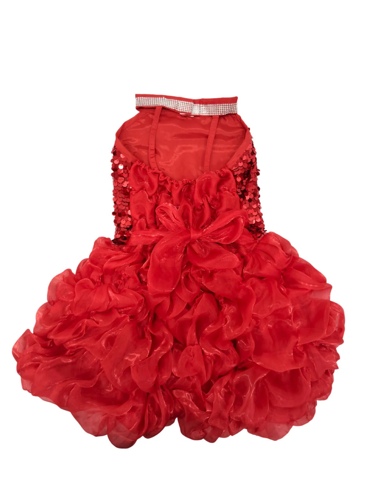 Red Balloon Frock Western Dance Costume Dress for Girls Kids - Premium - Image 7