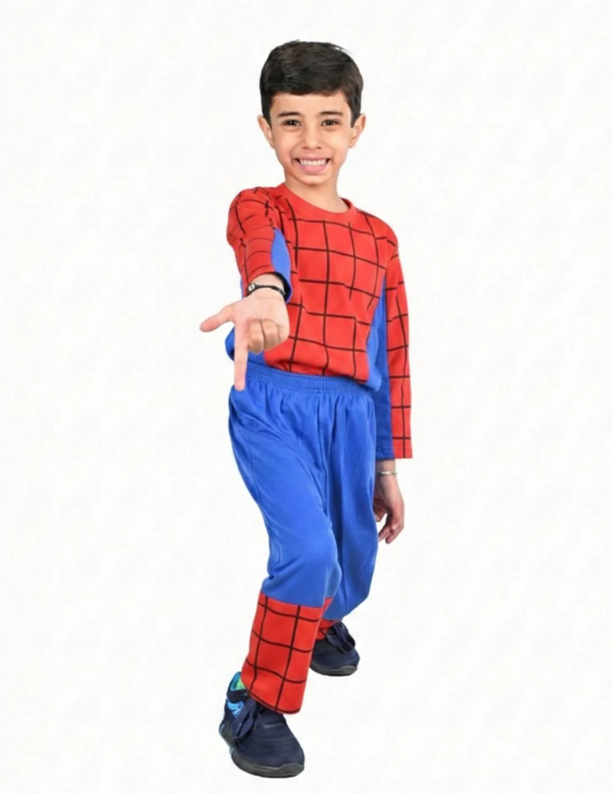 Red Blue Superhero Kids Fancy Dress Costume - Premium - Image 5