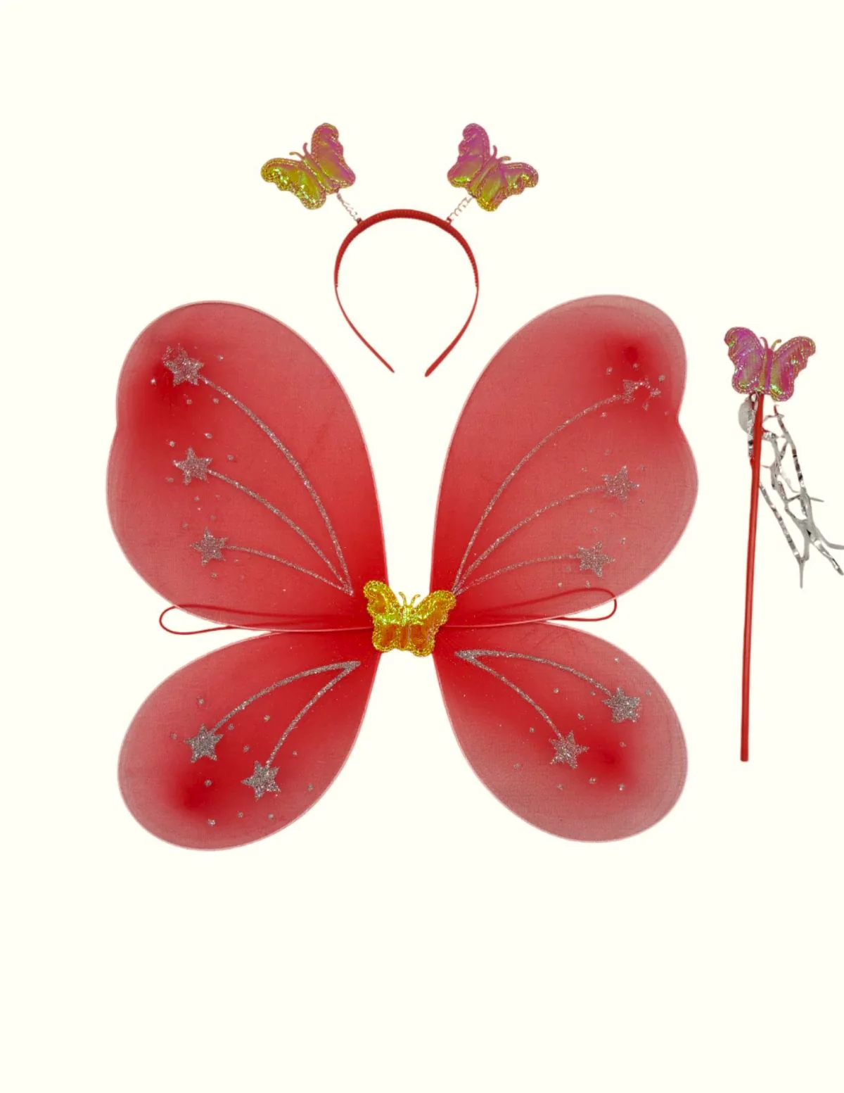 Red Butterfly Insect Kids Fancy Dress Costume for Girls - Imported - Image 8