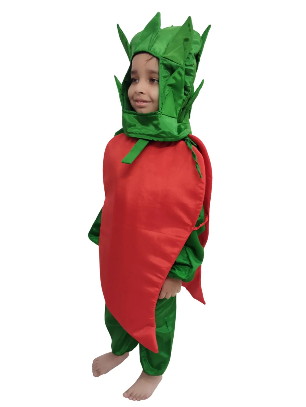 Red Chilli Lal Mirch Vegetable Kids Fancy Dress Costume - Image 4