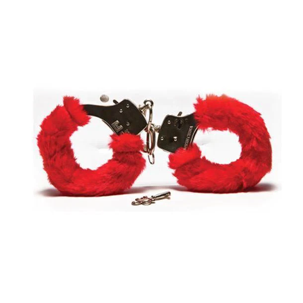 Red Couples Love Handcuffs Fancy Dress Costume Accessories - Image 2