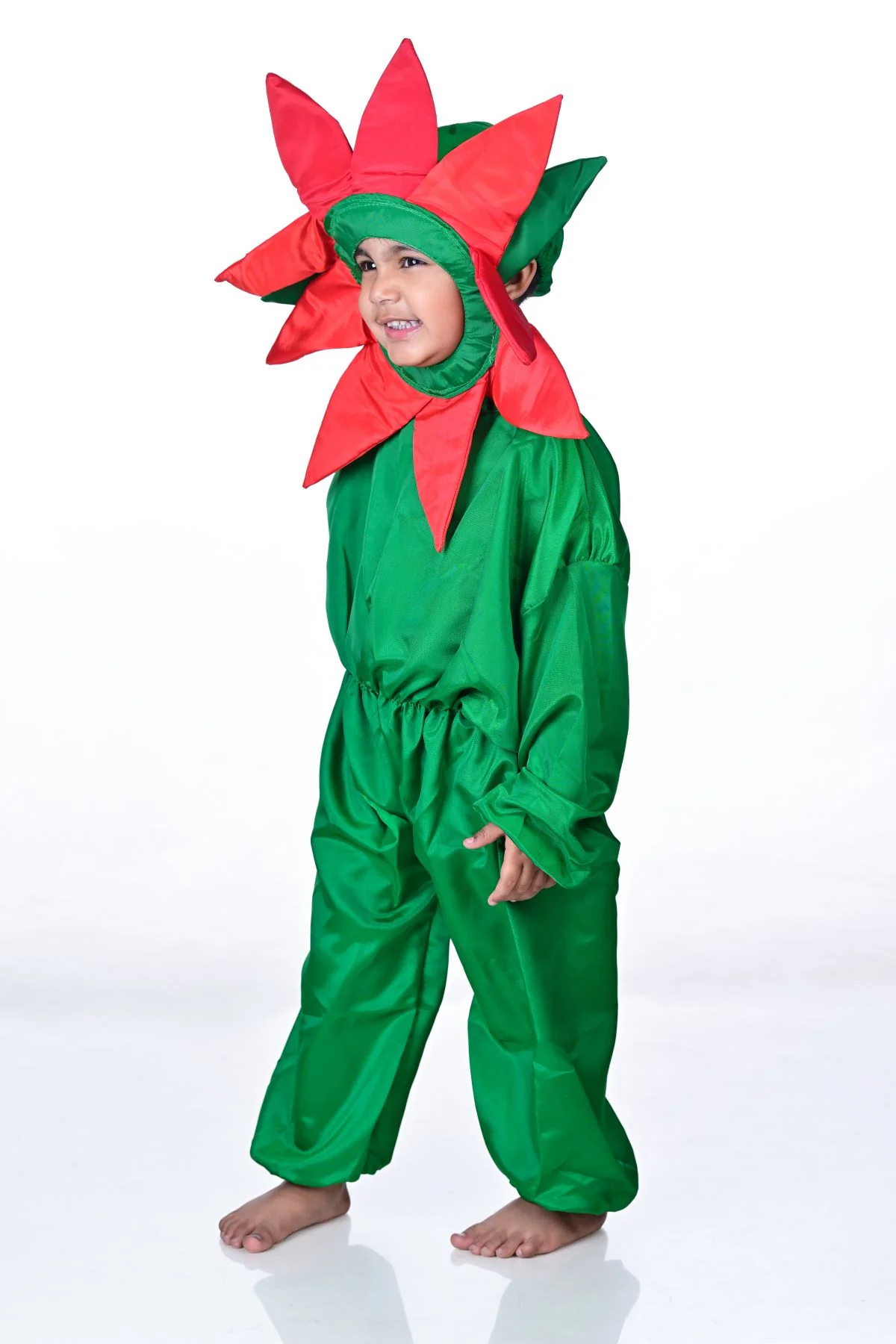 Red Flower Kids Fancy Dress Costume - Image 6