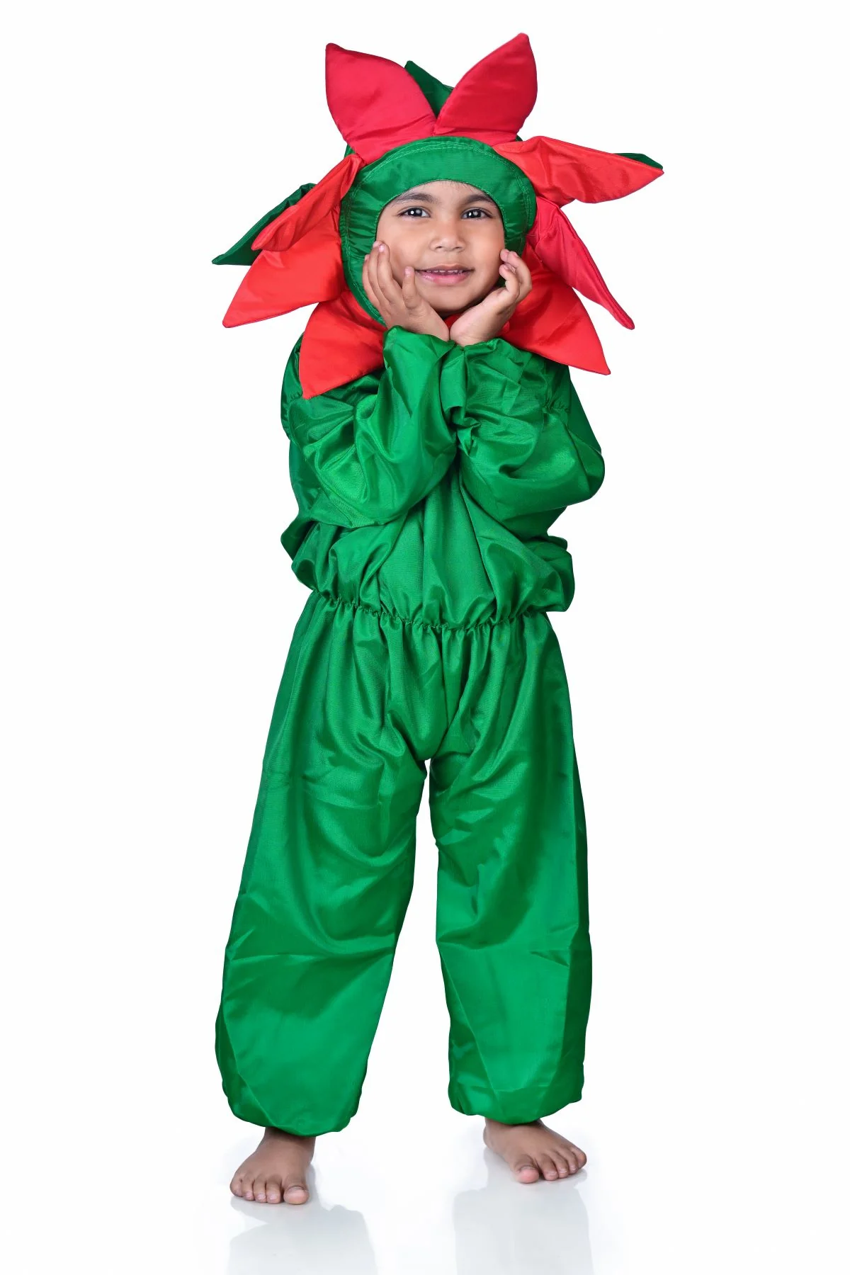 Red Flower Kids Fancy Dress Costume - Image 7