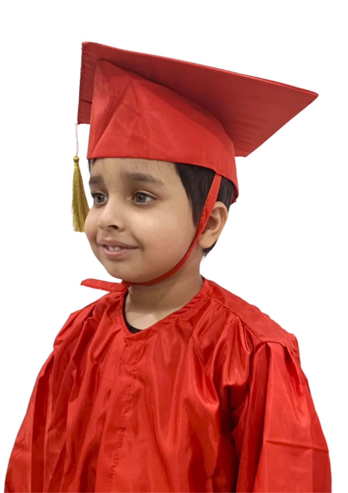 Red Graduate Scholar Cap Graduation Day Kids & Adults Fancy Dress Costume Accessory - Image 10