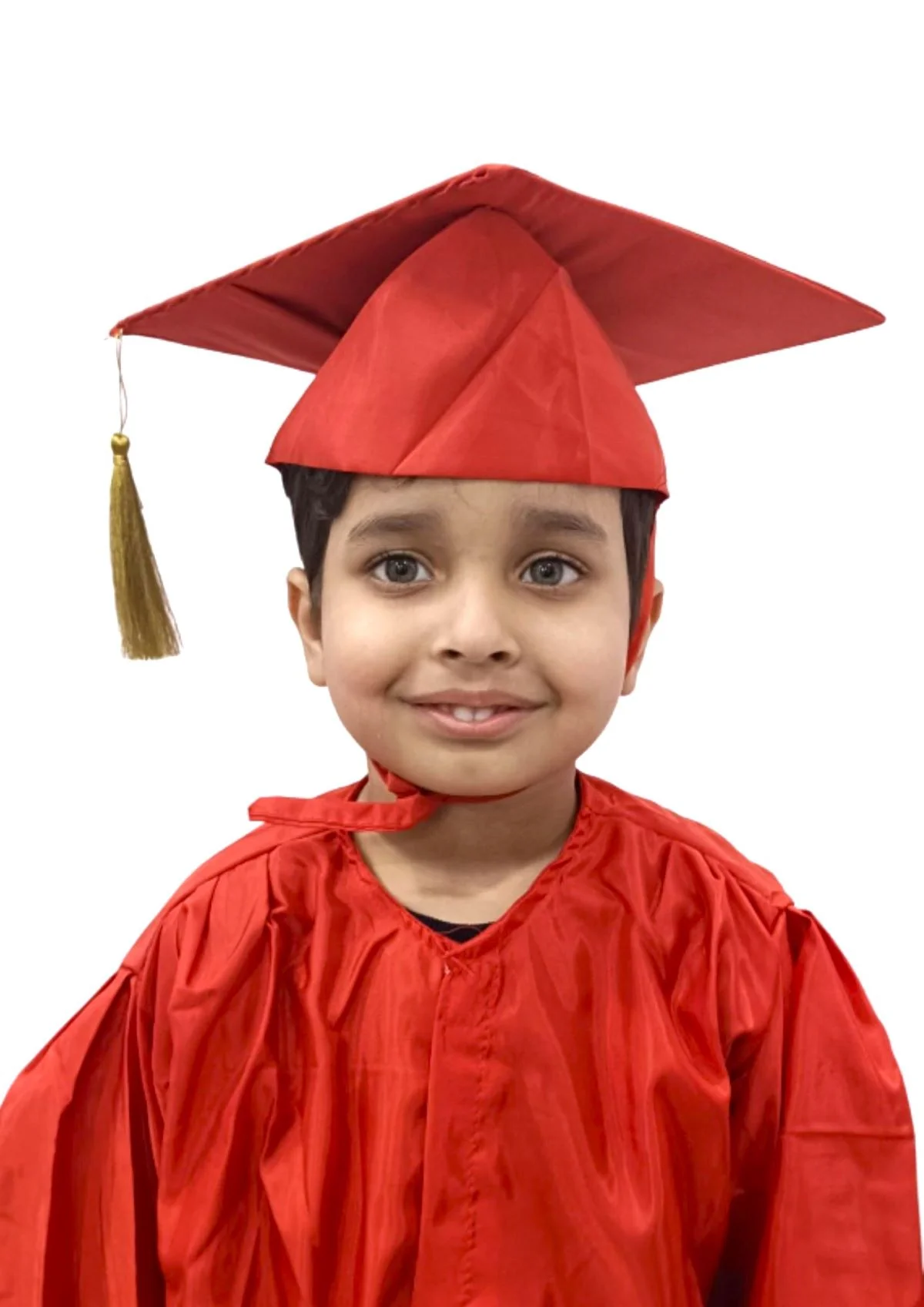 Red Graduate Scholar Cap Graduation Day Kids & Adults Fancy Dress Costume Accessory - Image 8