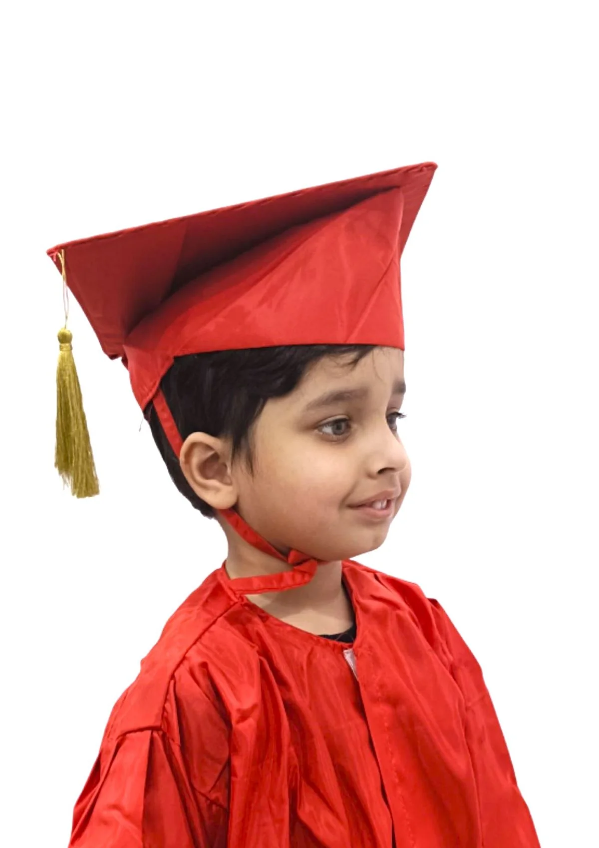 Red Graduate Scholar Cap Graduation Day Kids & Adults Fancy Dress Costume Accessory - Image 9