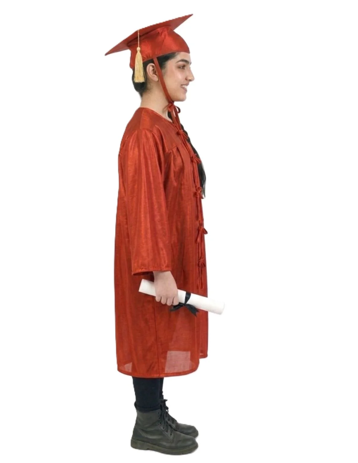 Red Graduate Scholar Graduation Day Gown Kids & Adults Fancy Dress Costume - Image 11