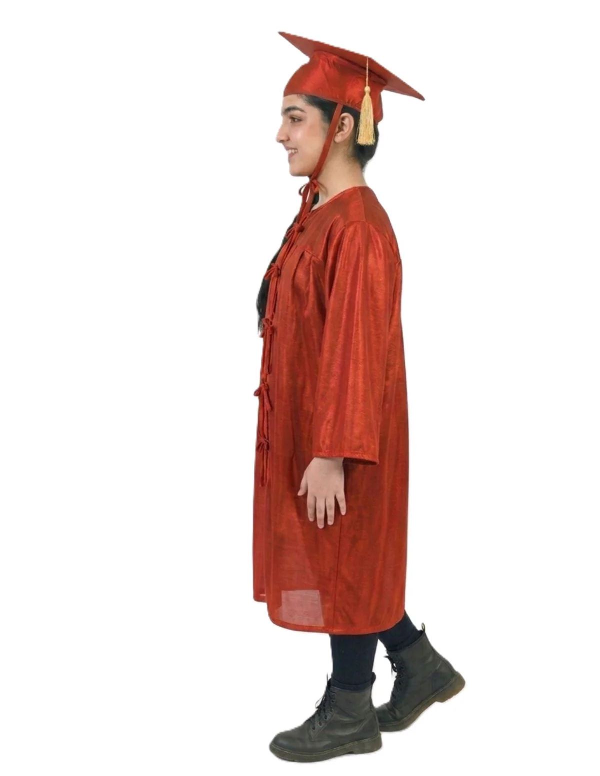 Red Graduate Scholar Graduation Day Gown Kids & Adults Fancy Dress Costume - Image 13