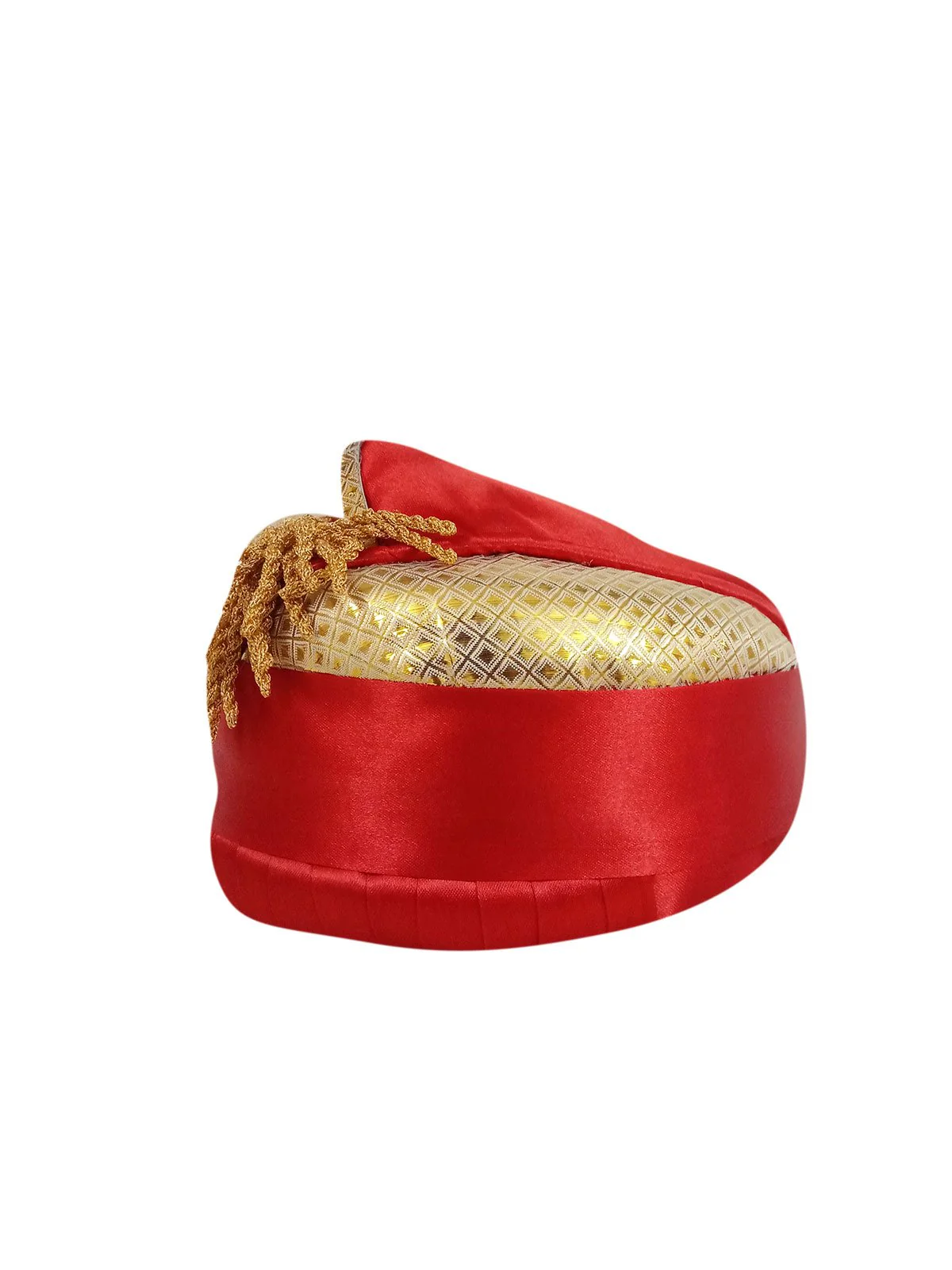Red Indian Raja Puneri Pagdi Pagadi Kids and Adult Fancy Dress Accessory - Image 4